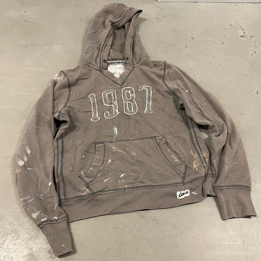 Y2K paint splatter Aeropostale hoodie